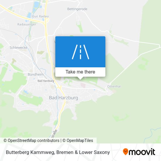 Butterberg Kammweg map