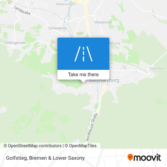 Golfstieg map