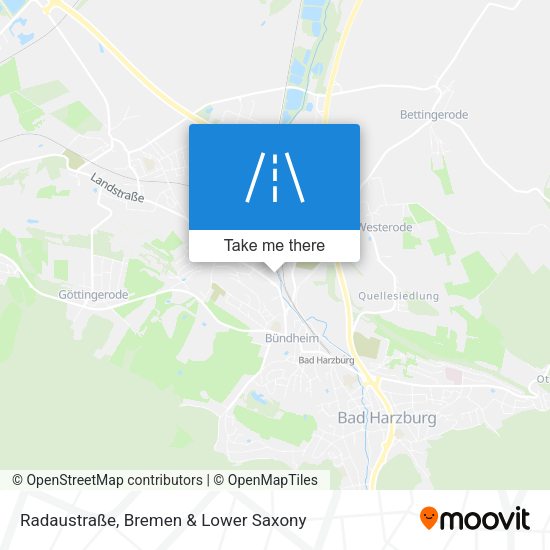 Radaustraße map