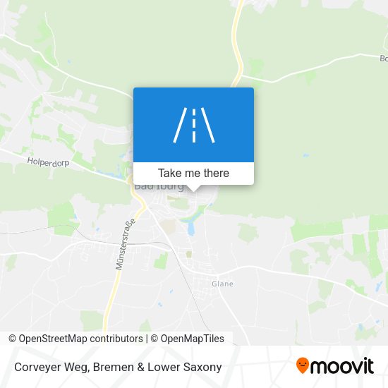 Corveyer Weg map