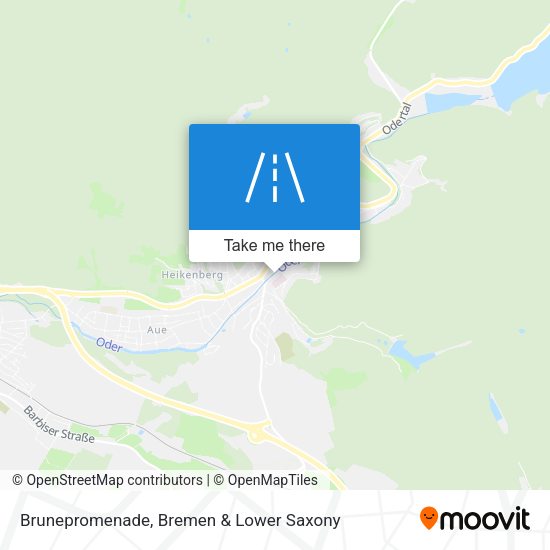 Brunepromenade map