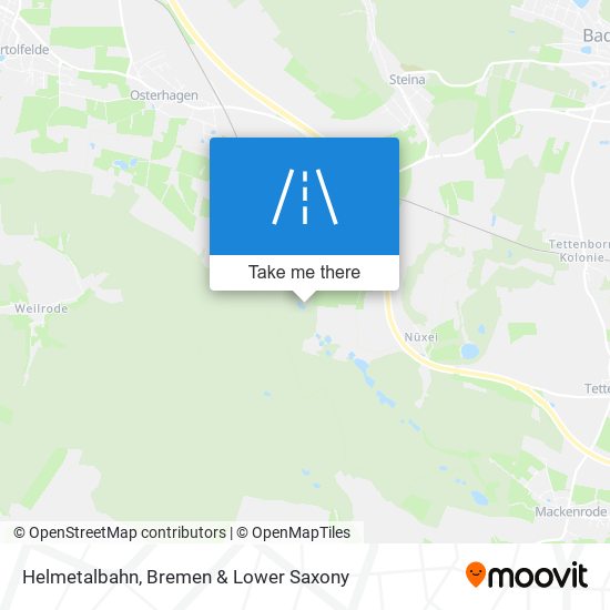 Helmetalbahn map
