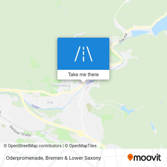 Oderpromenade map
