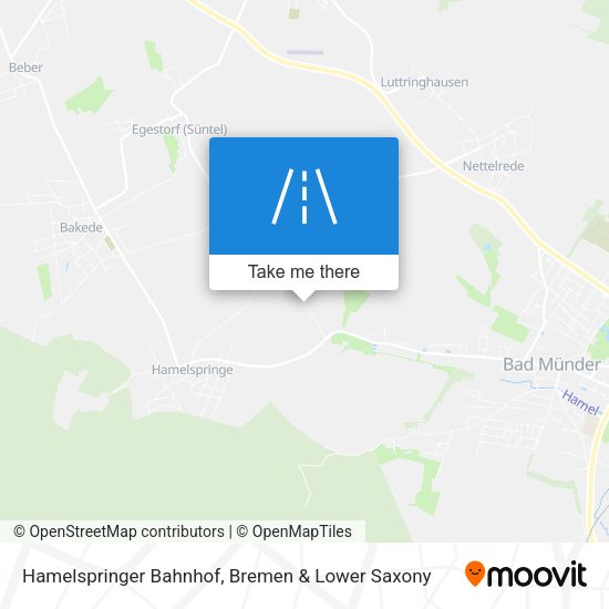Hamelspringer Bahnhof map