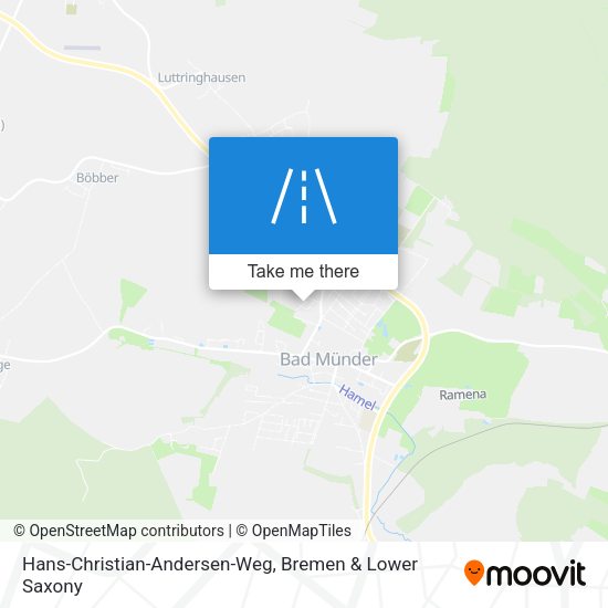 Hans-Christian-Andersen-Weg map