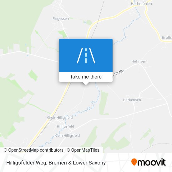 Hilligsfelder Weg map