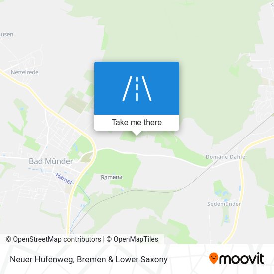 Neuer Hufenweg map