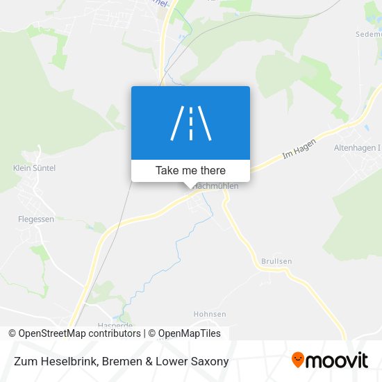 Zum Heselbrink map