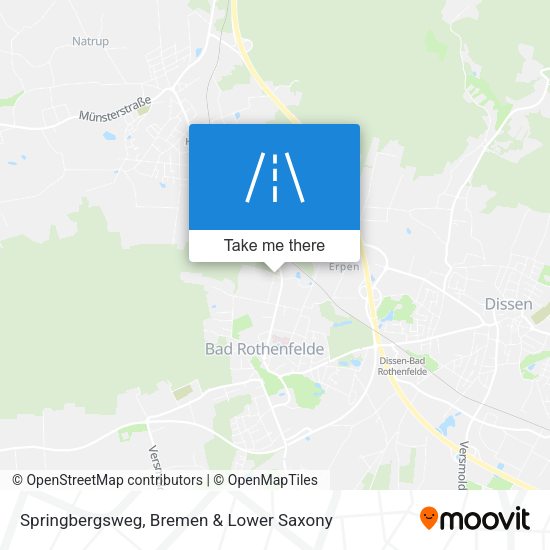 Springbergsweg map
