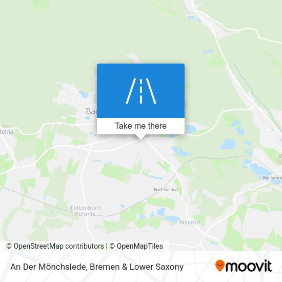 An Der Mönchslede map