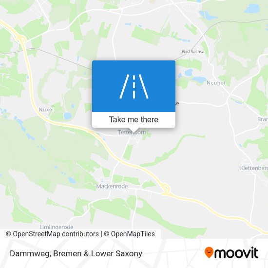 Dammweg map