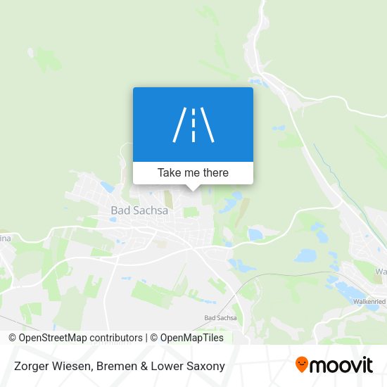 Zorger Wiesen map