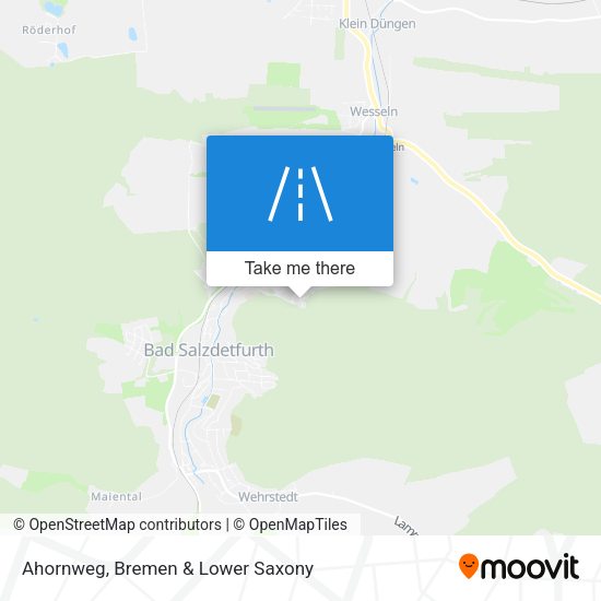 Ahornweg map