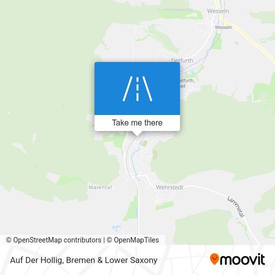 Auf Der Hollig map