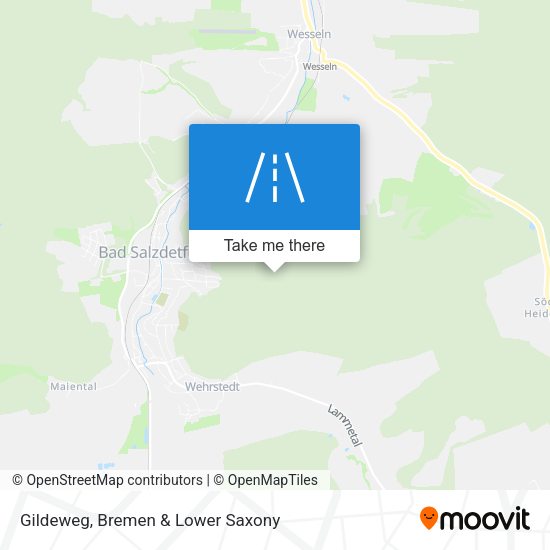 Gildeweg map