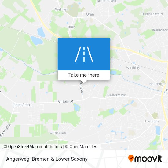 Angerweg map