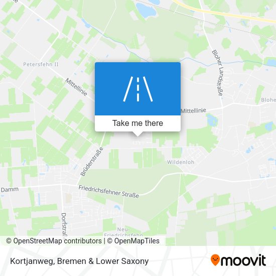 Kortjanweg map