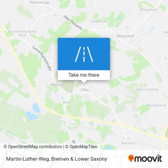 Martin-Luther-Weg map