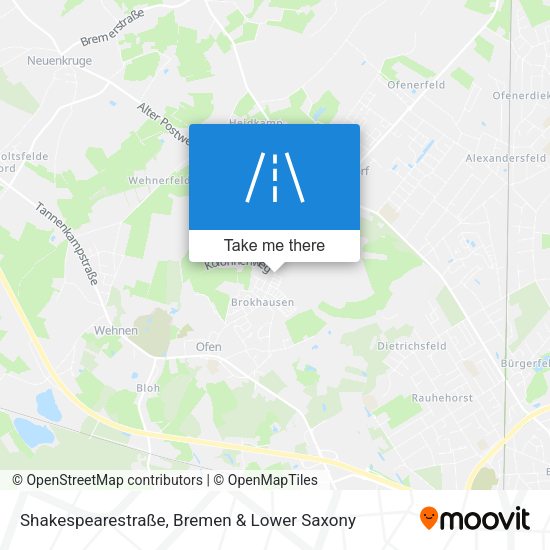 Shakespearestraße map