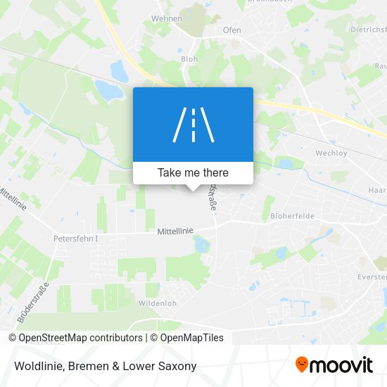 Woldlinie map