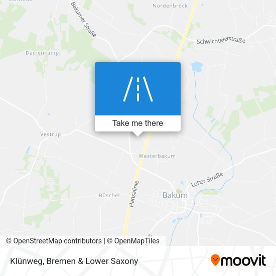Klünweg map