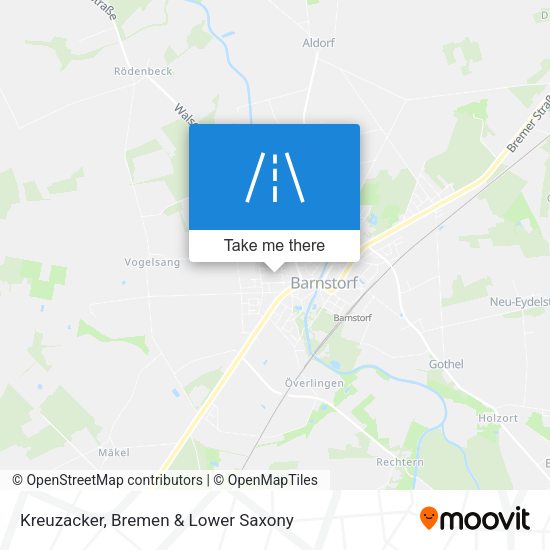 Kreuzacker map