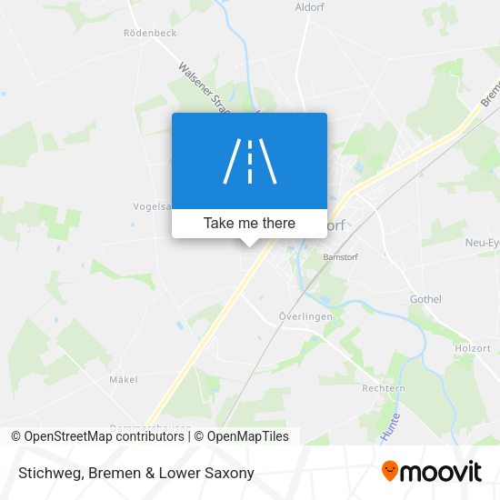 Stichweg map