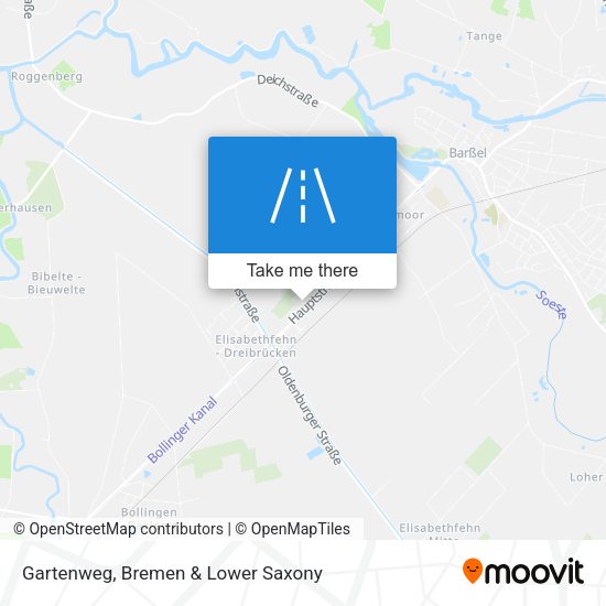 Gartenweg map