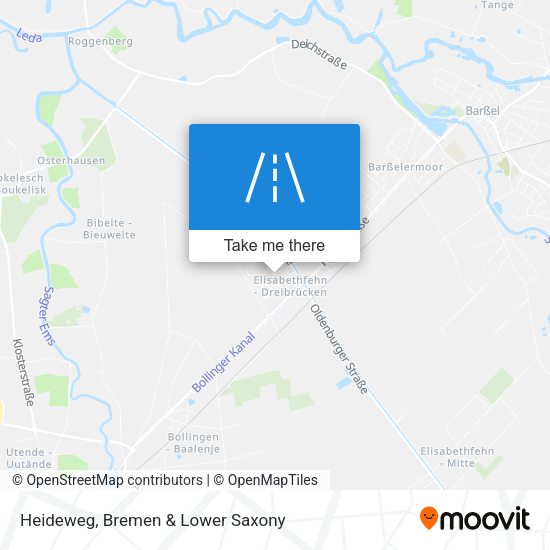 Heideweg map