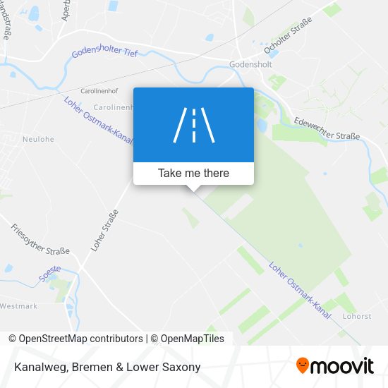 Kanalweg map