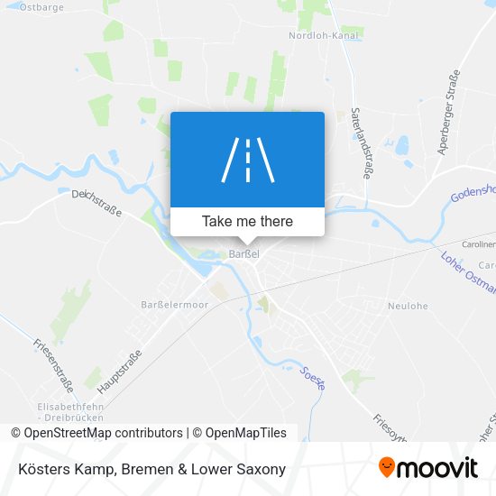 Kösters Kamp map