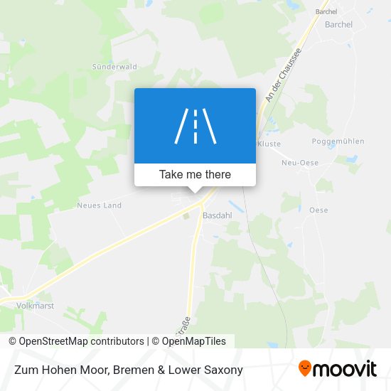 Zum Hohen Moor map