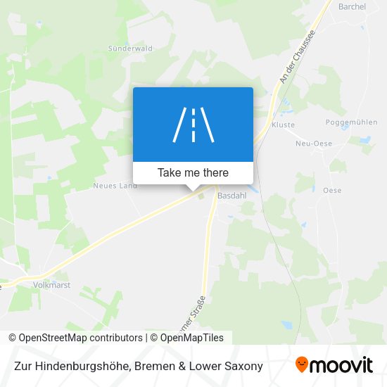 Zur Hindenburgshöhe map