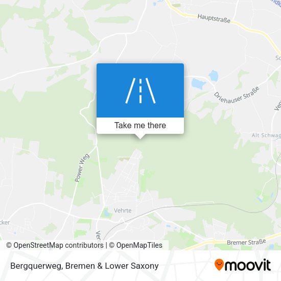 Bergquerweg map