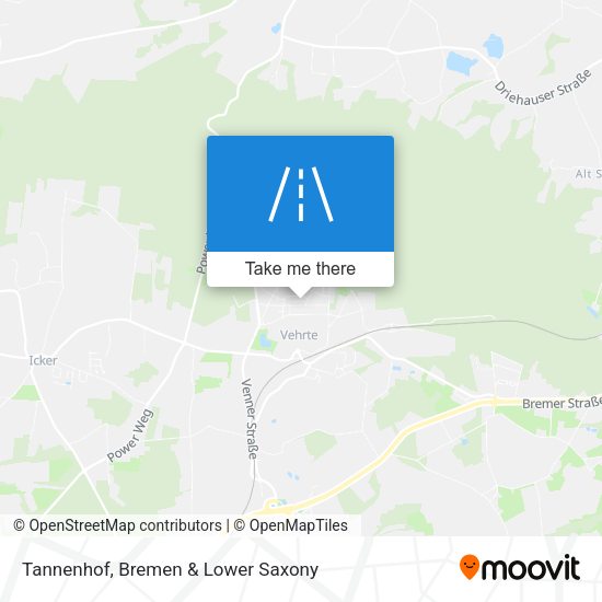 Tannenhof map