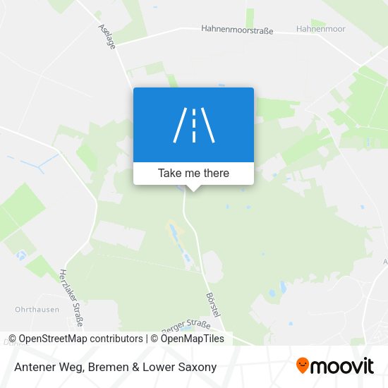 Antener Weg map