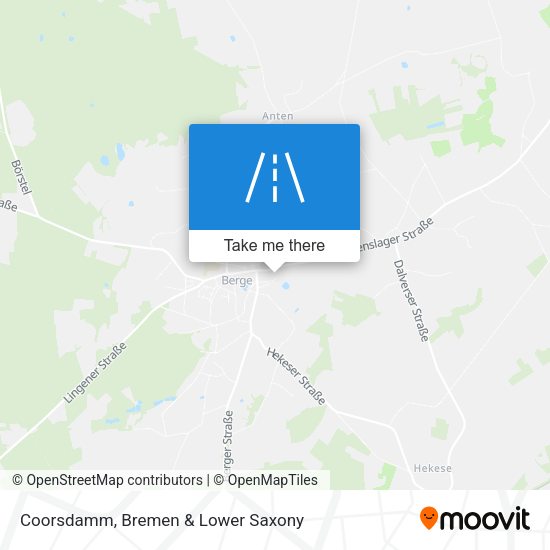 Coorsdamm map
