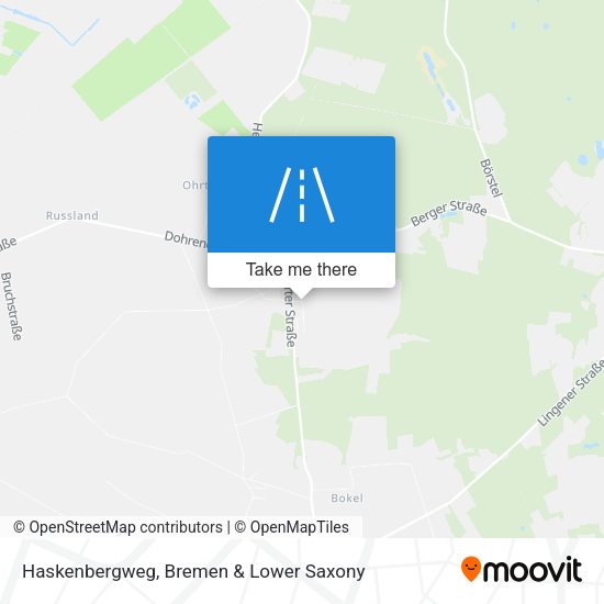 Haskenbergweg map