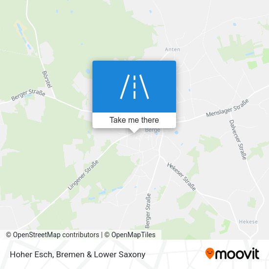 Hoher Esch map