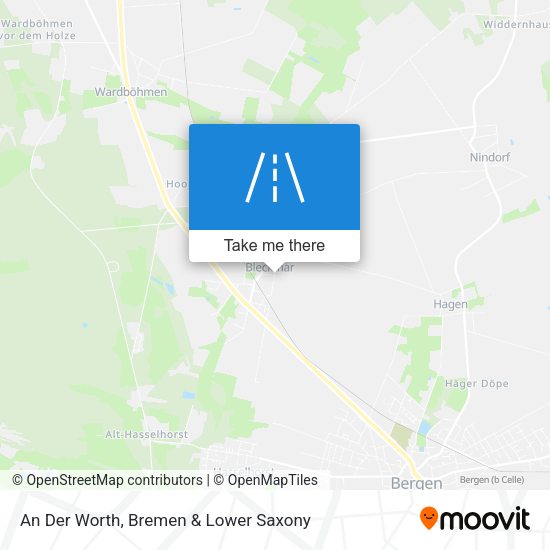 An Der Worth map