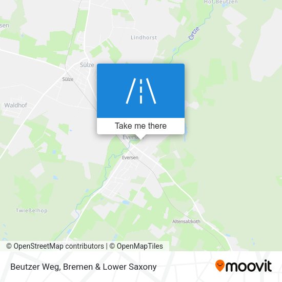Beutzer Weg map