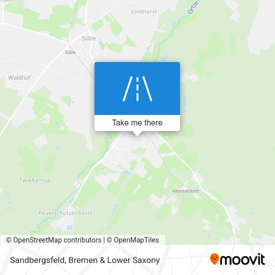 Sandbergsfeld map