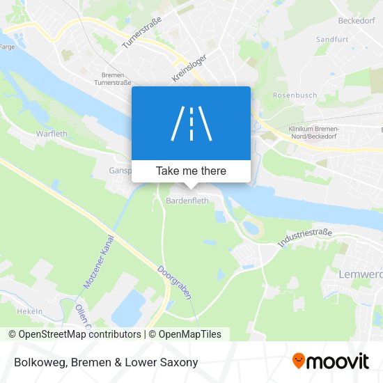 Bolkoweg map