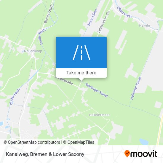 Kanalweg map