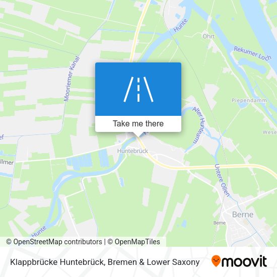 Klappbrücke Huntebrück map