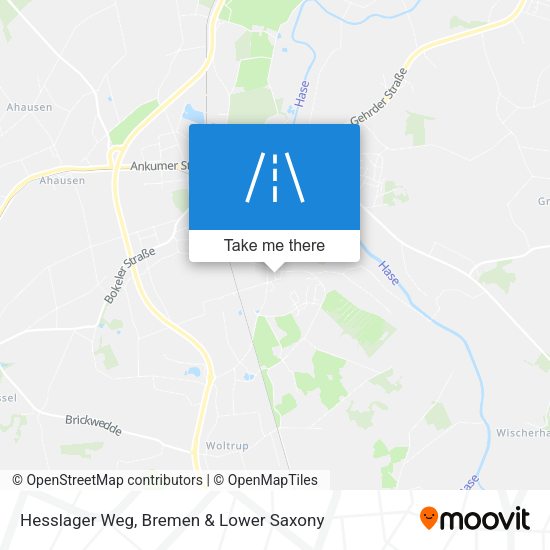 Hesslager Weg map