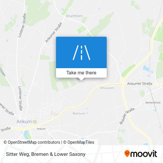 Sitter Weg map