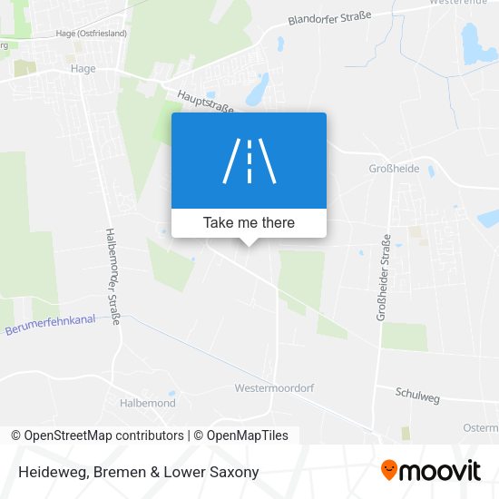 Heideweg map