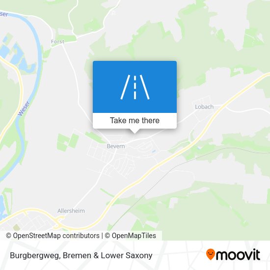 Burgbergweg map