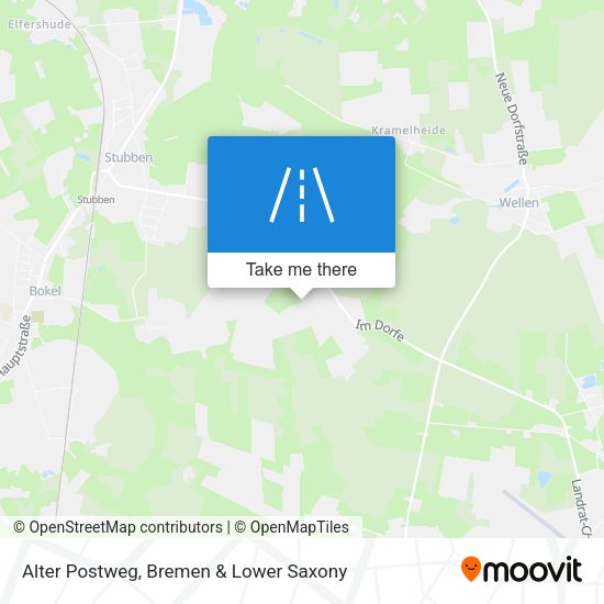 Alter Postweg map